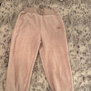 Juicy couture Kids Pink velour Jogger Pants